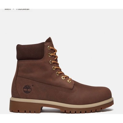 Timberland Mens 6 Inch Premium Waterproof Boot Dark Brown Nubuck