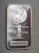 1oz Fine Silver Bar .999 Fine "Walking Liberty Emblem" #2