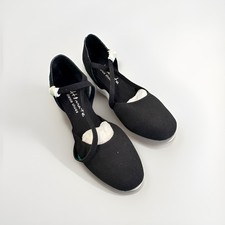 Ultimate Haute Vintage Dance Shoe - Black Microsuede Size: 6.5