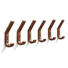 4 Pack Heavy Duty Rustic Coat Hooks Wall Mounted, Wood Wall Hooks,Decorative ...