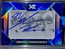 2018 Panini XR Nyheim Hines Rookie Auto Blue /49 Luminous Endorsements RC