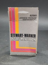 Nos Stewart Warner 82561 Japanese Pressure Adapter Nut Kit - Vintage Gauge Set Nos Stewart Warner 82561 Japanese Pressure Adapter Nut Kit - Vintage Gauge Set