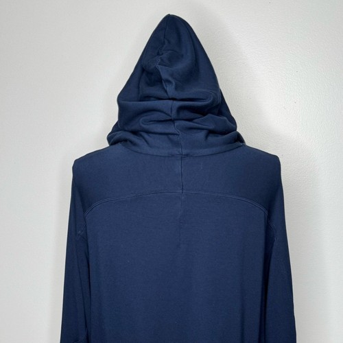 Lululemon Hoodie Pullover Size 8 Navy Blue Lightweight Long Sleeve Relaxed Fit - Picture 7 of 9