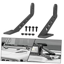 2PCS Hood Straight Light Brackets 32 Inch LED Light Bar 2018 For 2018-2026 JL