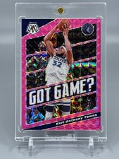 Karl-Anthony Towns 2019-20 Panini Mosaic Got Game? Pink 08/10 Timberwolves
