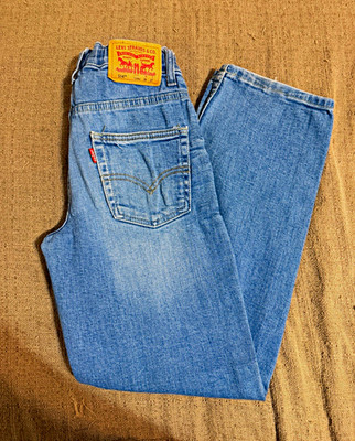 Levi's Teens Blue Light Wash Straight Leg Denim Jeans Mid Rise 5-Pocket