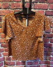 Unbranded Brown, Black & Cream Short Sleeve B...
