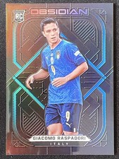 Giacomo Raspadori 2021-22 Panini Obsidian Base Electric Etch Blue RC /12 #96