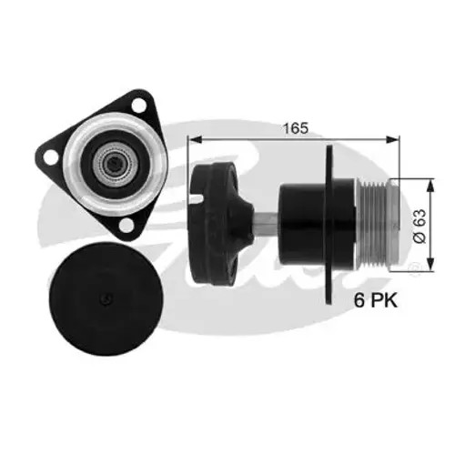 Alternator clutch pulley OAP7050 GATES for FORD FOCUS I FOCUS I Saloon FOCUS II