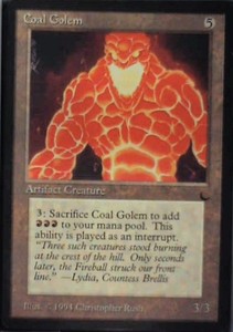 Coal Golem #99 The Dark Magic: The Gathering Uncommon