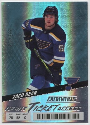 2024-25 Upper Deck Credentials Debut Ticket Access SN /999 U-Pick