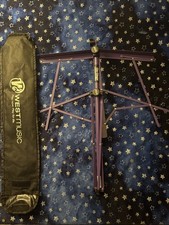 On-Stage Stands Purple Compact Sheet Music Stand with Carrying Bag BRAND NEW