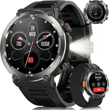 Smart Watch Military Tactical Men Sport Heart Rate Fitness Tracker Wristwatch US