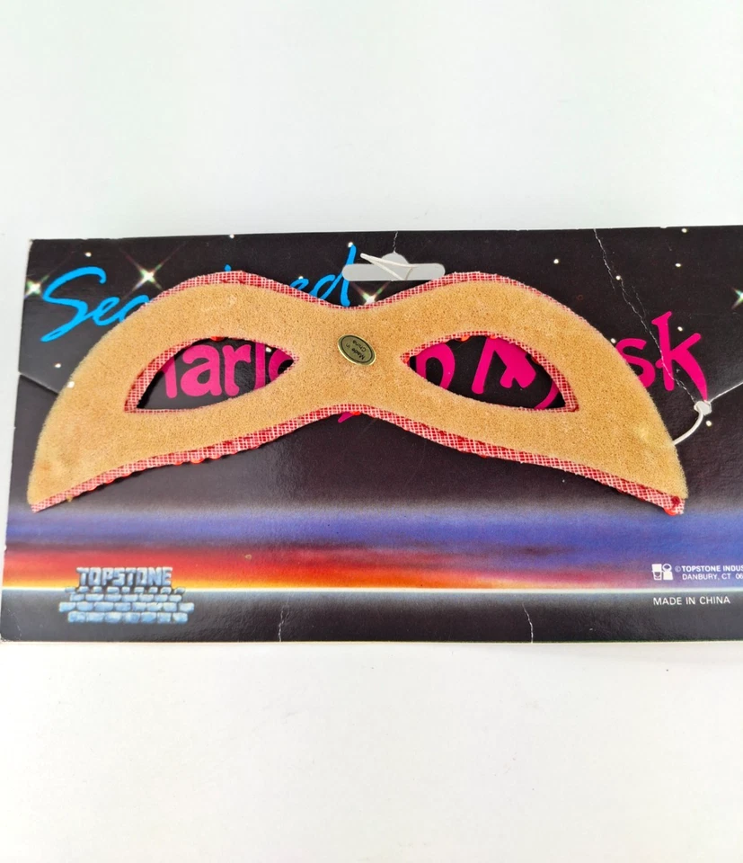 De colección Nuevo Disfraz Máscara Arlequín Lentejuelas Rojas Topstone Industries Inc. Foto 4 de 4