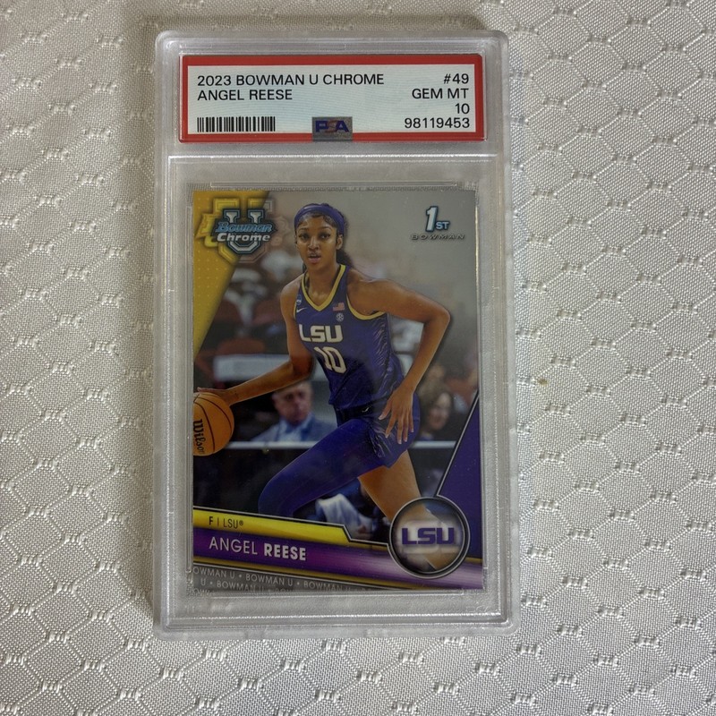 2023 BOWMAN UNIVERSITY CHROME #49 ANGEL REESE PSA 10