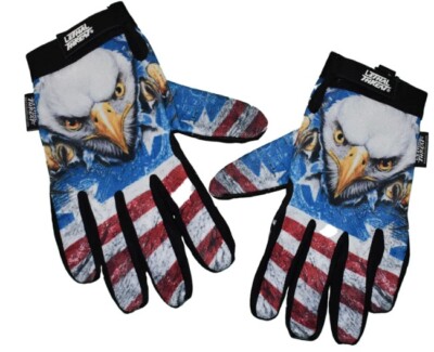 NEW LETHAL THREAT MEN'S RIP N TEAR USA EAGLE GLOVES, various sizes