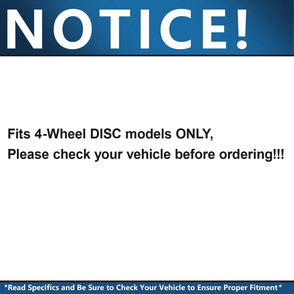 Pastillas de freno rotores perforados delanteros y traseros para Toyota Corolla Matrix Pontiac Vibe Foto 4 de 4