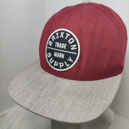 Brixton MFG Company Snapback Cap GREY MAROON Mütze - Bild 1 von 8