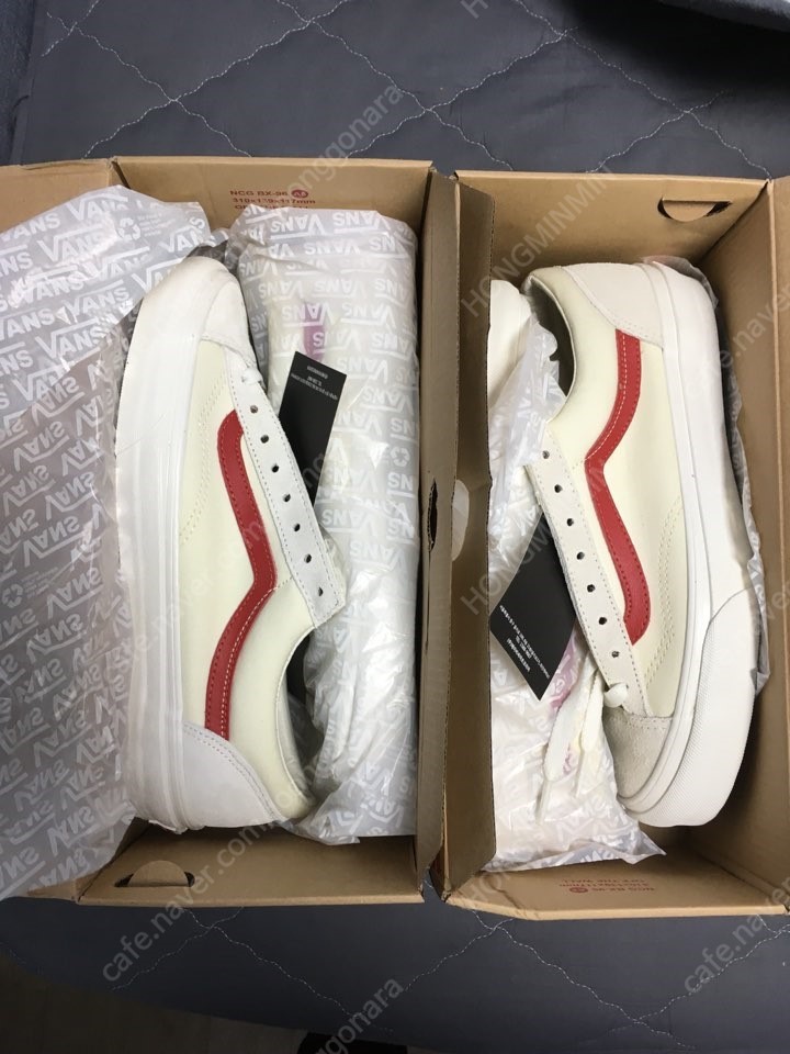 marshmallow racing red vans