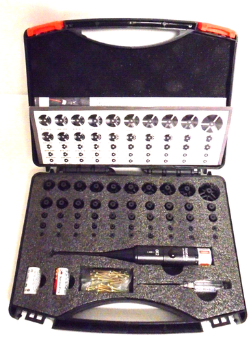 MCREHOTZ Professional Red Laser Bore Sighting Kit with 50 Adapters Free Shipping - Picture 2 of 6