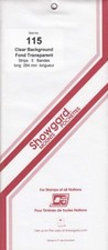 Showgard Clear Stamp Mount Strips 115mm x 264mm For Foreign Miniature Sheets New