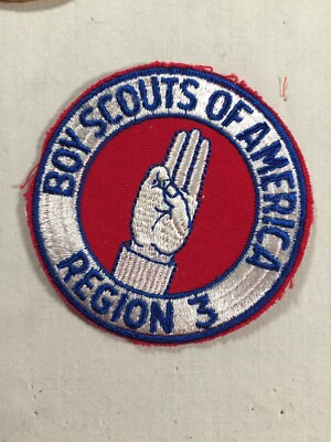Boy Scout Region 3 round gauze back soiling BSA Activity Patch