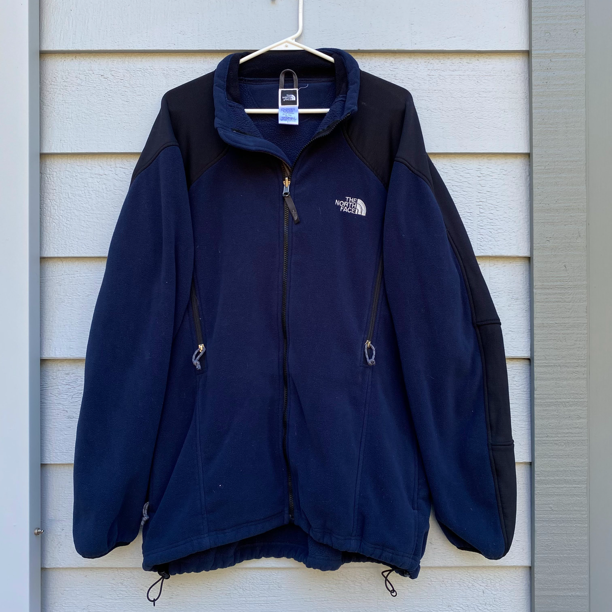 North Face Men's XL Fleece Jacket BLUE Ski Snowboard X-Large