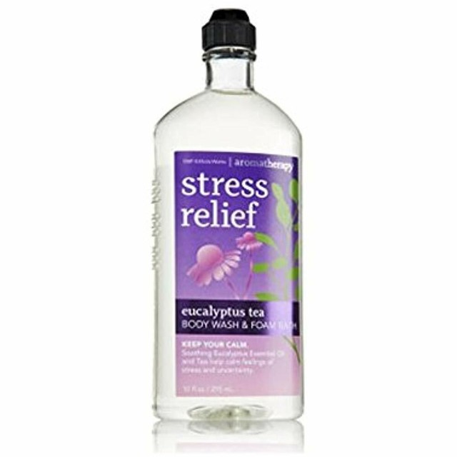 Bath Body Works Aromatherapy Eucalyptus Tea Stress Relief Body Wash And Foam Bath 10 Oz