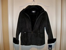 L.e.i. Black Coat Jacket New With Tags Size: Juniors Medium