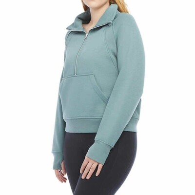 NWoT Danskin Women's Mixed Rib Half Zip Sweatshirt Jacket NWoT Danskin Women's Mixed Rib Half Zip Sweatshirt Jacket