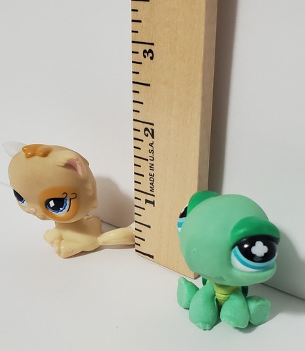 Hasbro Littlest Pet Shop LPS Authentic Includes 2 Pets Turtle & Persian Kitty - Picture 9 of 9
