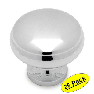 *25 Pack* Cosmas Cabinet Hardware Polished Chrome Knobs - #1438CH