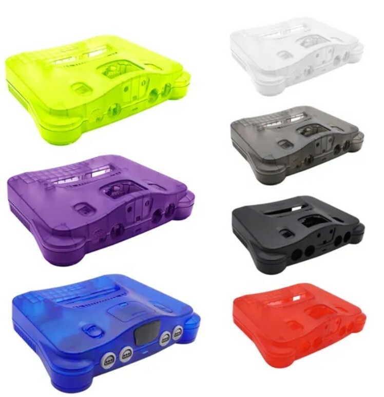 Full Housing Case Clear Shell Cover Kit Replacement For Nintendo