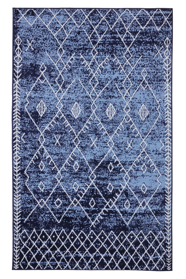 Trellis Bohemian - 2'x4' Moroccan Faded Transitional Area Rug - 511 - Image 4 of 4