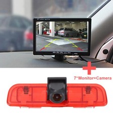 Telecamera posteriore + monitor 7" per Fiat Qubo Fiorino 225 berlina scatola luce freno