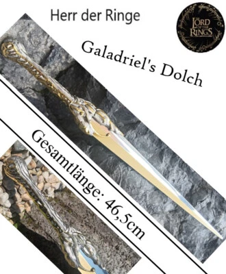 EA SPORTING NEU Herr der Ringe Schwert Galadriels Dolch 46,5cm groß für Cosplay Sammler Fans