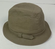 Dorfman Pacific Adult Large Fedora Hat Headwear Tan Cotton Polyester Casual