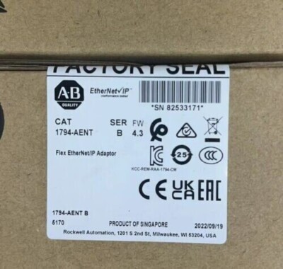 Allen Bradley New Factory Sealed 1794-AENT SER B Flex I/O EtherNet/IP Adaptor