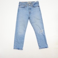 Levis Jeans Wedgie Straight Size W 27 L 25.5 Blue Medium Wash Denim Pants