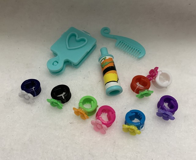 Bratz Doll Hair Accessories Lot Green Hair Clips Comb Flat Iron eBay