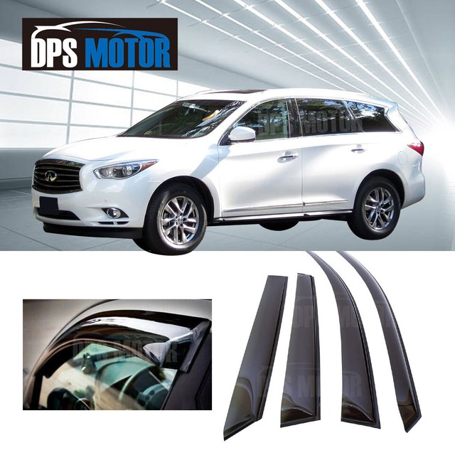Window Visors Rain Guard Door Wind Vent Deflector For 1320 Infiniti QX60 JX35 eBay