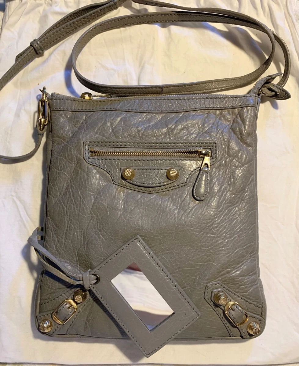 Balenciaga GGH Flat Crossbody Gray Messenger Bag 2014 eBay