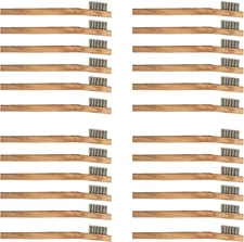 24 Pack Stainless Steel Wire Brush Tooth Brushesâ€¦