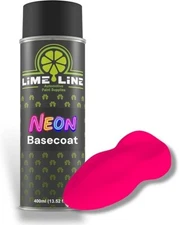 LiME LiNE Automotive Neon Hot Pink Basecoat Spray Paint - 14 Oz