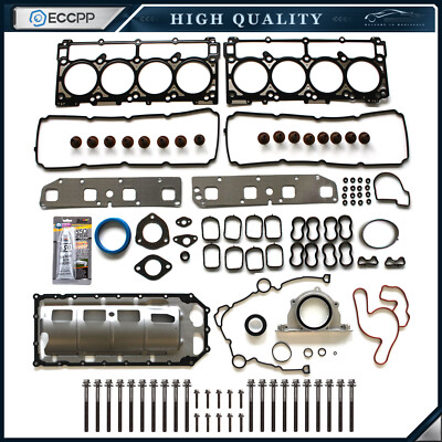 ECCPP Full Gasket Bolts Set For 03-08 Chrysler Dodge Jeep 5.7L OHV VIN 2 D H