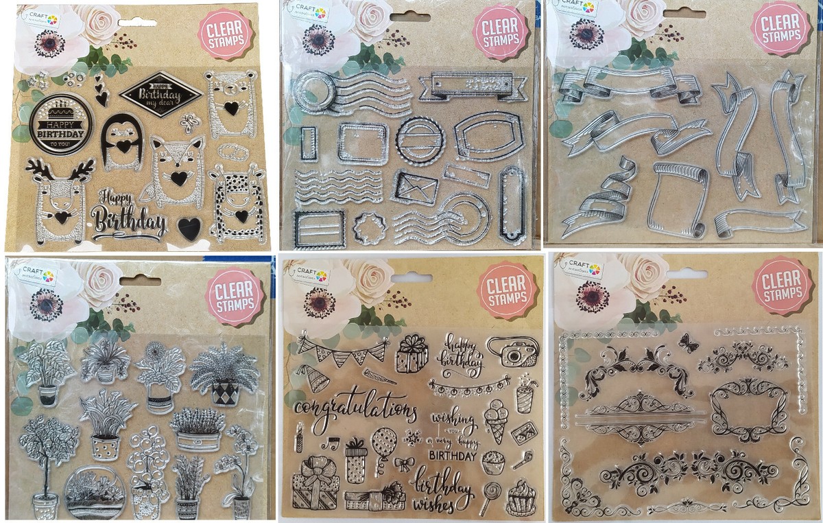Klare Silikonstempel Set Mit 4 Blättern: Perfekt Für Karten, Scrapbooking & DIY – Einfach Abziehen Und Gestalten!