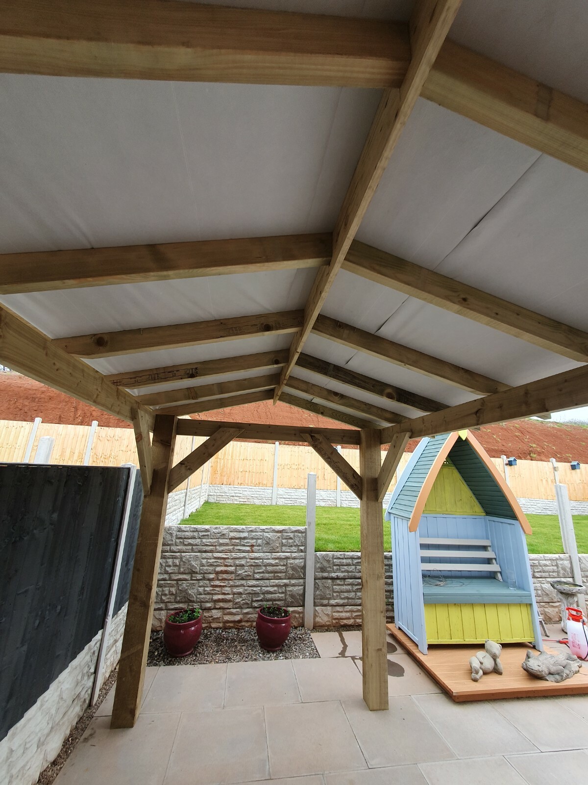 Bespoke heavy duty Wooden Gazebo eBay