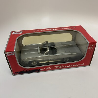 Anson 1963 Ford Thunderbird White 1:18 Diecast  Rare Black Interior SEALED BOX