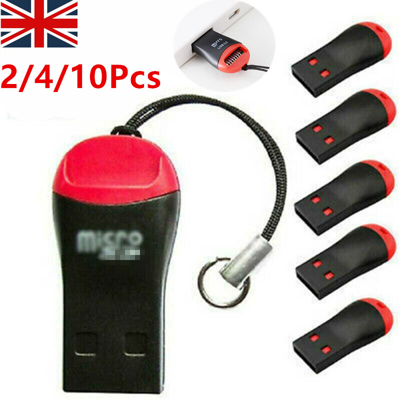 2/4/10x Micro SD to USB Memory Card Adapter Reader Dongle Drive Pen