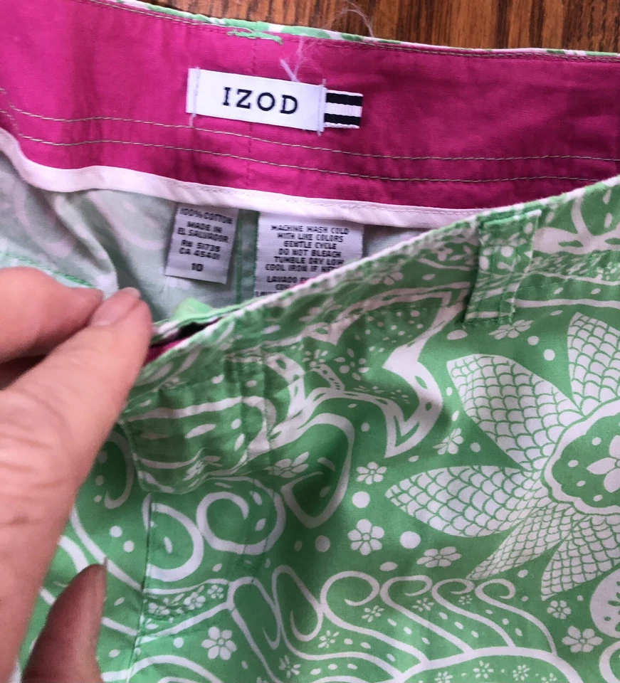 Pantalones pantalones de cachemira verde lima IZOD - talla 10 Foto 2 de 3